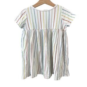 Plain Jane Smock Dress - Rainbow Stripe - 4